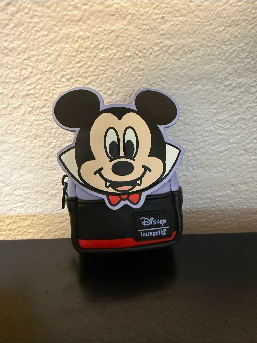 Loungefly Disney Mickey Mouse Vampire Halloween Coin Purse / Bag Charm.